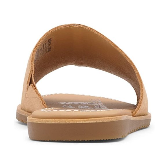 NEW Sorel Ella Block Slide Sandals Honest Beige - Picture 4 of 7